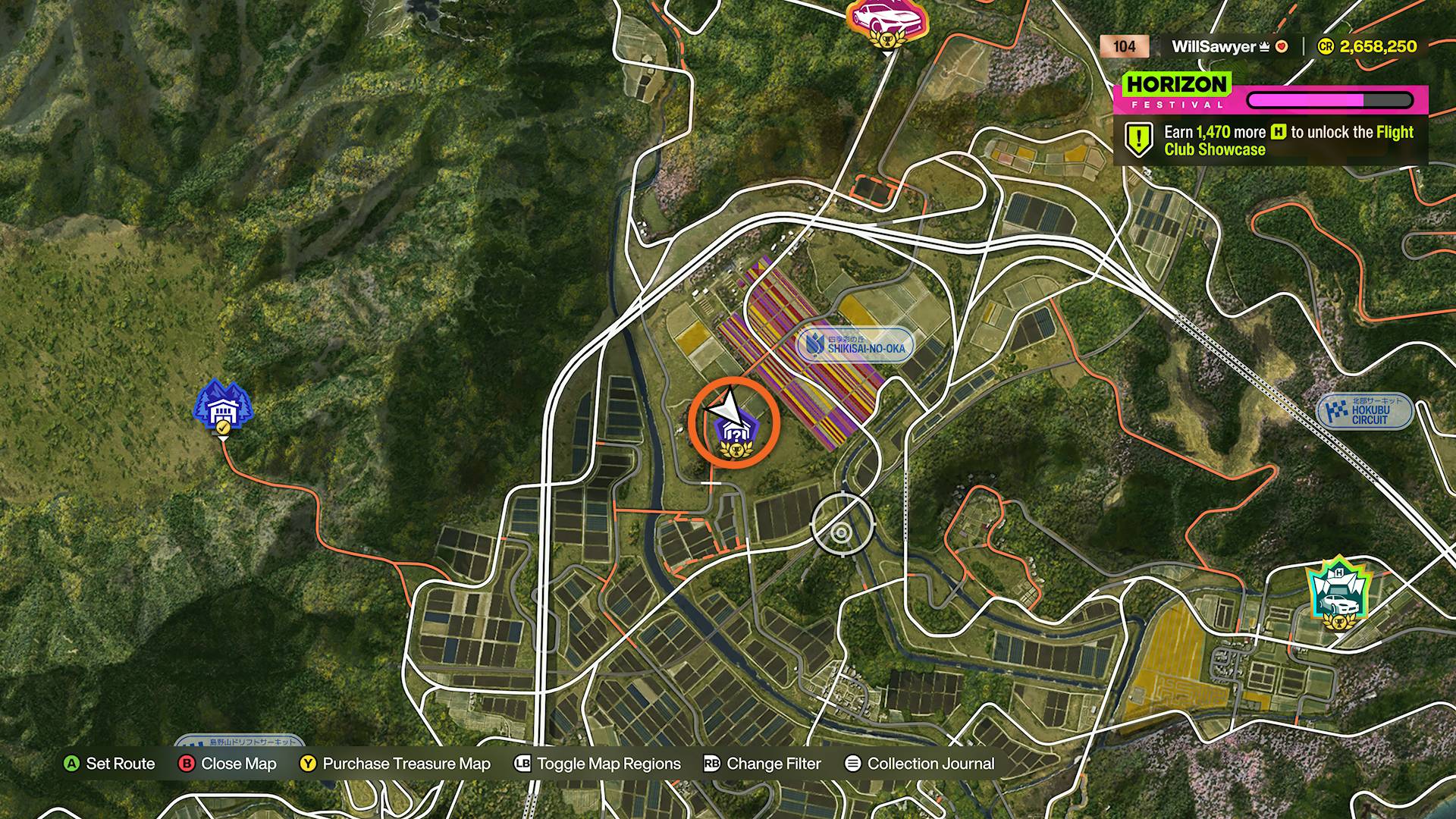 Map reference for the 2002 Mazda RX-7 Spirit R Type-A Barn Find in Hokubu