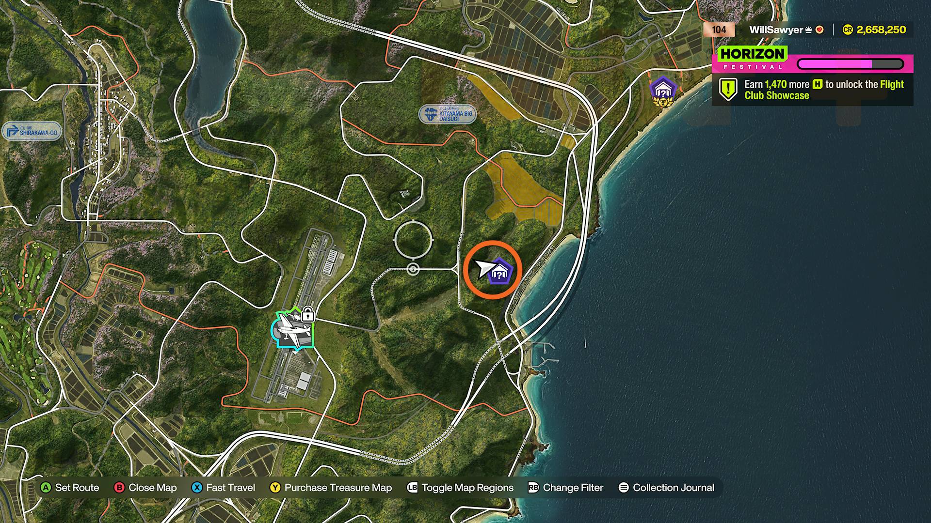 Map reference for the 1999 Mitsubishi Lancer Evolution VI GSR Barn Find in Sotoyama