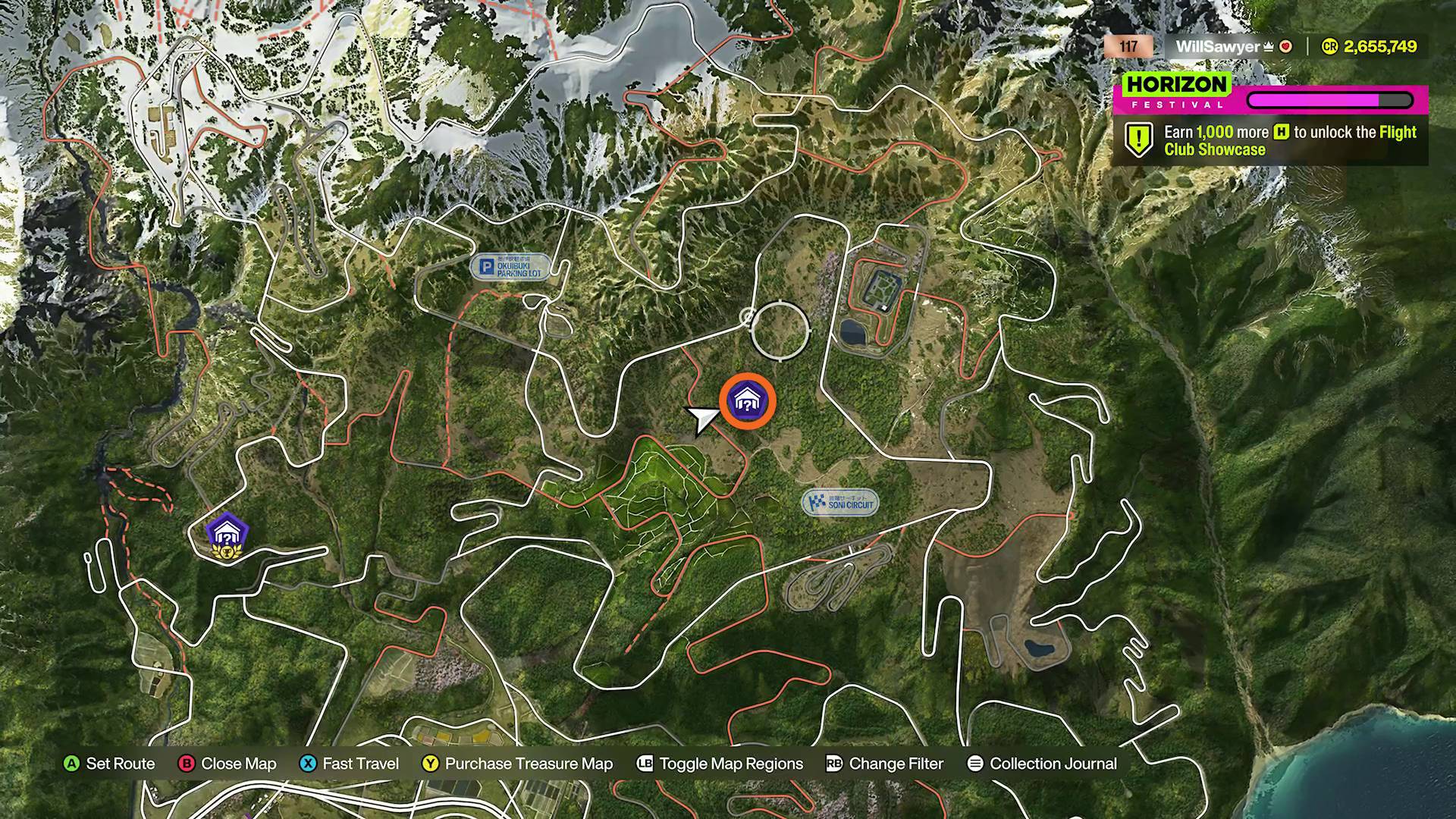 Map reference for the 2020 Toyota GR Supra Barn Find in Takashiro